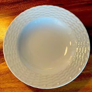 TIENSHAN Porcelain White Wicker Dinnerware Y.S.Collection. 2 bowls.